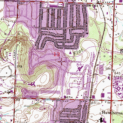Topographic Map of Church of the Living God, OK