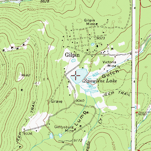 Topographic Map of Snowline Lake, CO