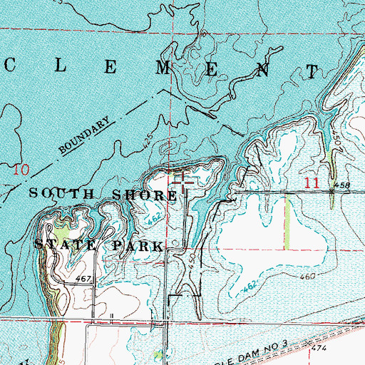 Topographic Map of Deer Run Picnic Area, IL