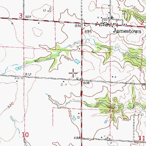 Topographic Map of Fremont (historical), IL