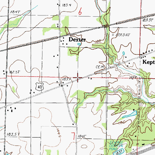 Topographic Map of Freenanton (historical), IL