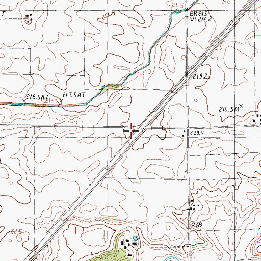 Topographic Map of Beeset Station (historical), IL