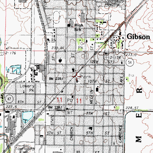 Topographic Map of LaFevre Park, IL