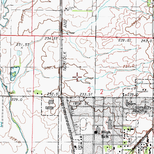 Topographic Map of Railside Golf Club, IL