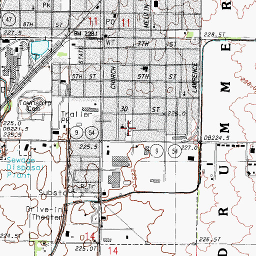 Topographic Map of South City Park, IL