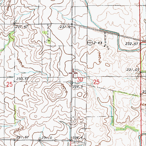 Topographic Map of Strayer School (historical), IL