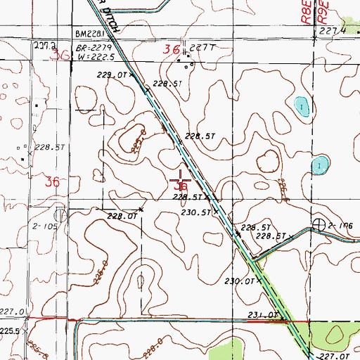 Topographic Map of White Oak Grove (historical), IL