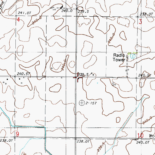Topographic Map of White School (historical), IL