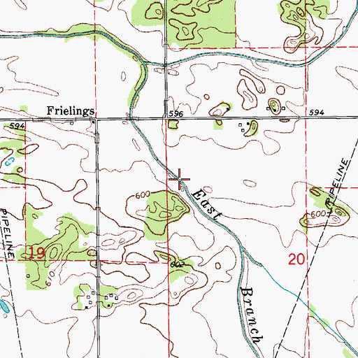 Topographic Map of Horse Lake (historical), IL