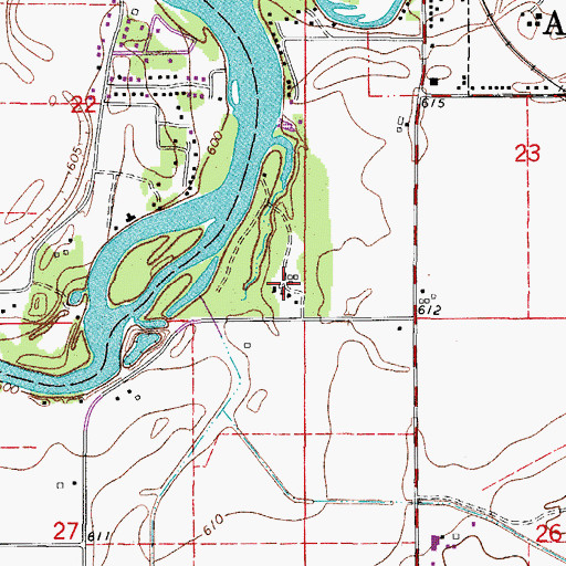 Topographic Map of Nazarene Youth Camp, IL