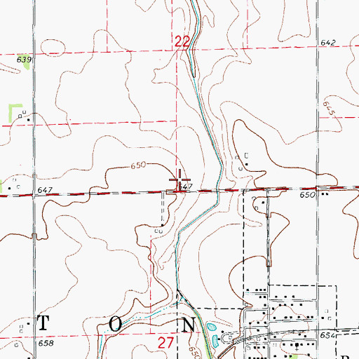 Topographic Map of Norton Post Office (historical), IL