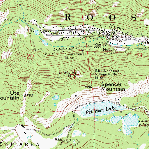 Topographic Map of Enterprise Mine, CO