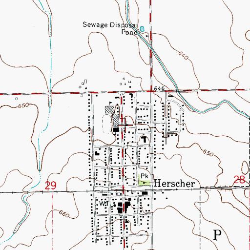 Topographic Map of Saint Margaret Mary Roman Catholic Church, IL