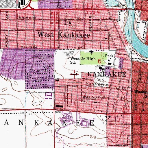 Topographic Map of Taft Primary School, IL