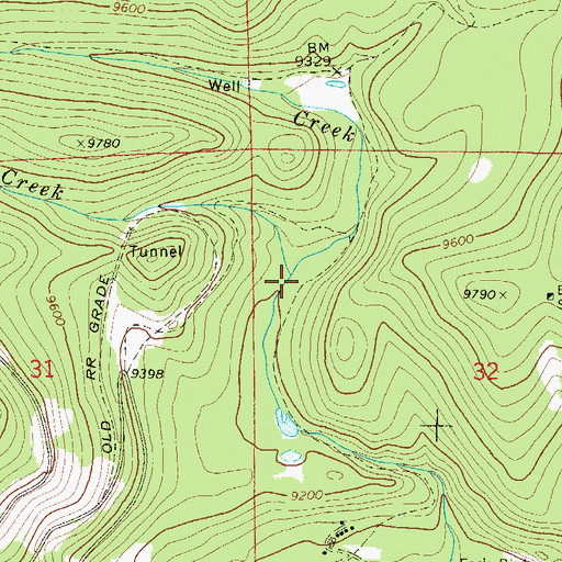 Topographic Map of Antelope Creek, CO