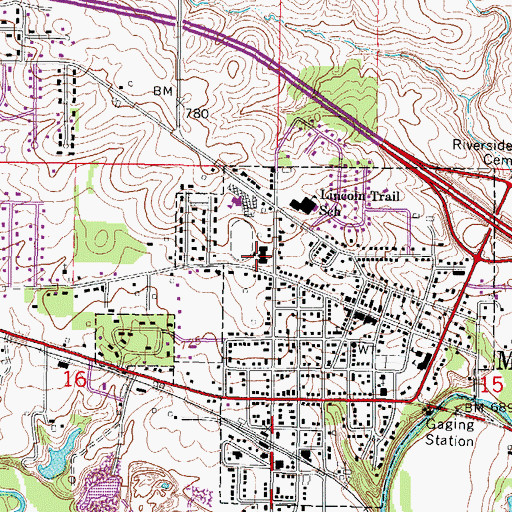 Topographic Map of Middletown Early Childhood Center, IL