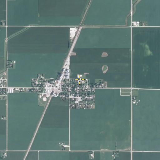 Aerial/Satellite Image of Royal Elementary School, IL