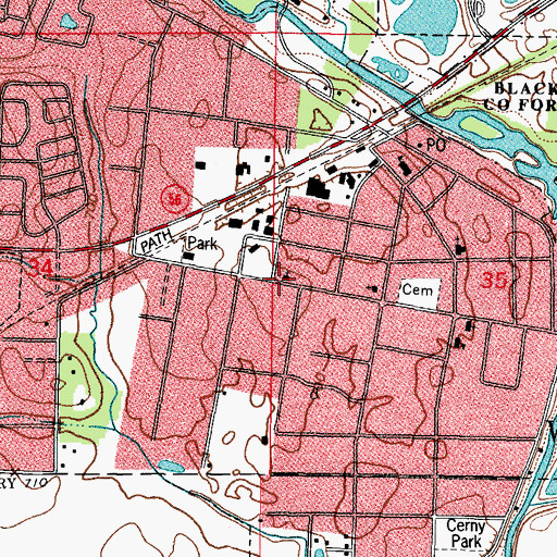 Topographic Map of Good Shepherd Lutheran Church, IL