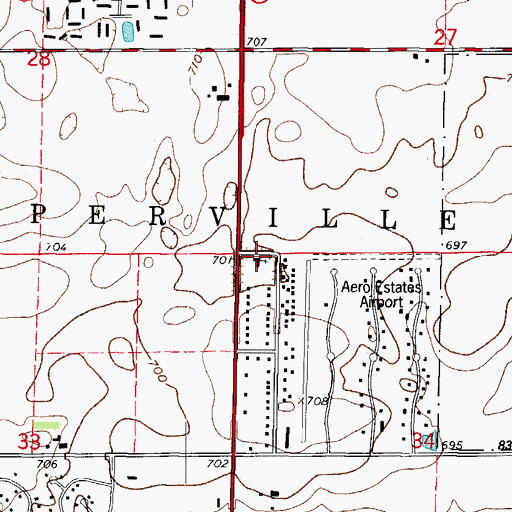 Topographic Map of Naperville Baptist Church, IL