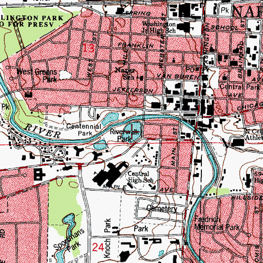 Topographic Map of Quarry Lake, IL