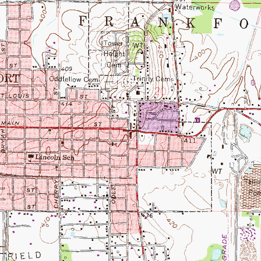 Topographic Map of Apostolic Faith Assembly Church, IL
