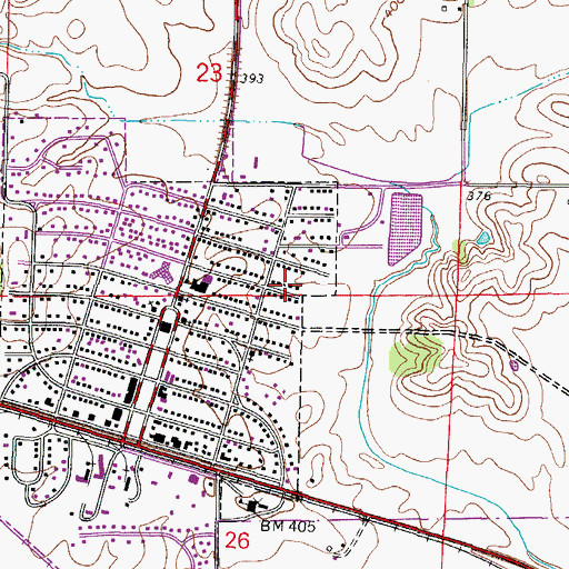 Topographic Map of Bird School (historical), IL
