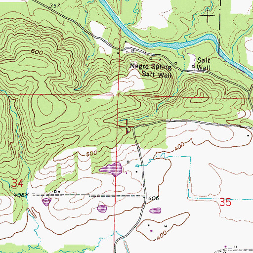Topographic Map of Dorsey School (historical), IL