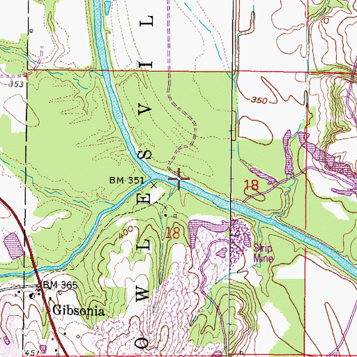 Topographic Map of Eagle Ripple Ford, IL