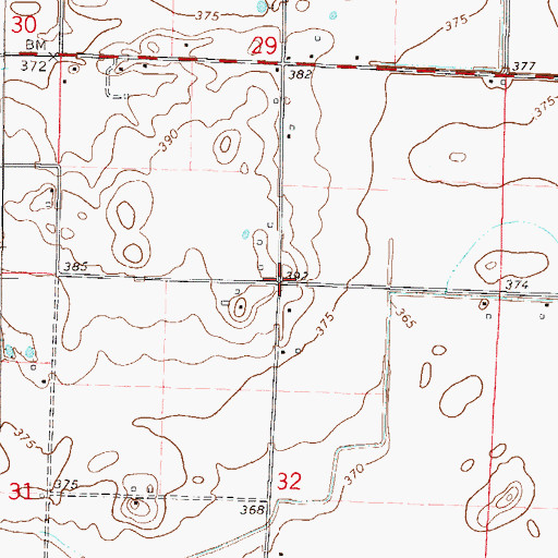 Topographic Map of New Market (historical), IL