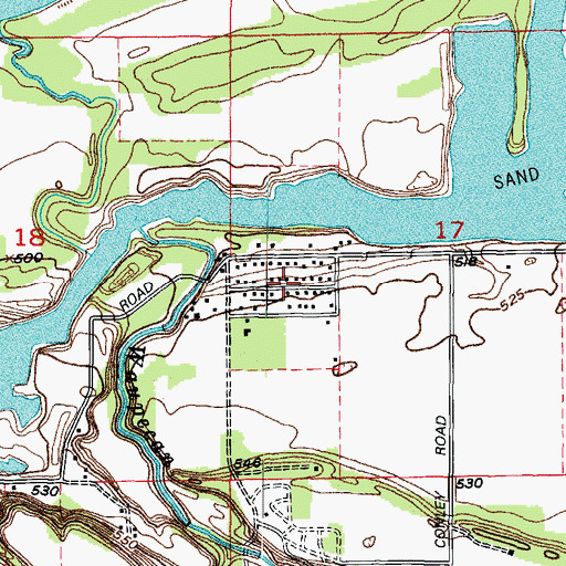 Topographic Map of Bradley Subdivision, IL