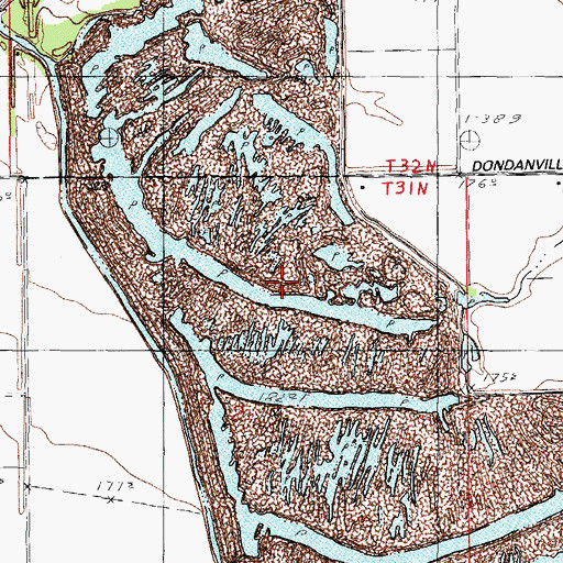 Topographic Map of Mazonia State Fish and Wildlife Area, IL