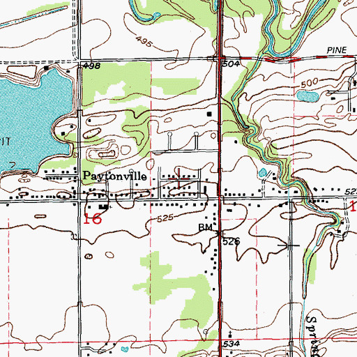 Topographic Map of Richards Park, IL