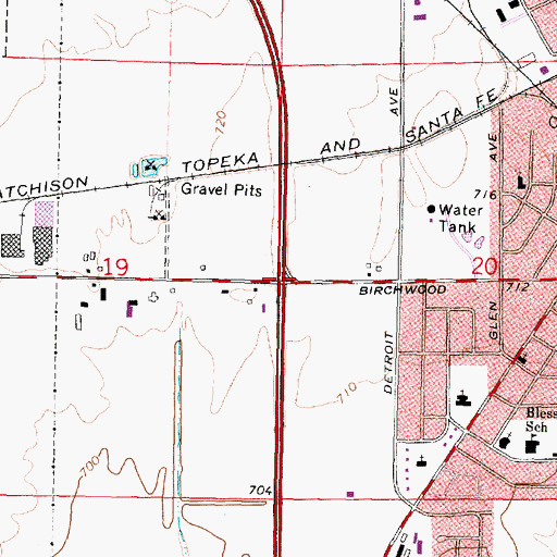 Topographic Map of Interchange 31, IL