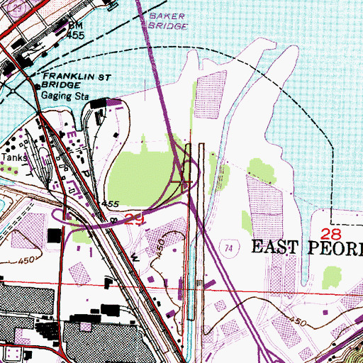 Topographic Map of Interchange 94, IL