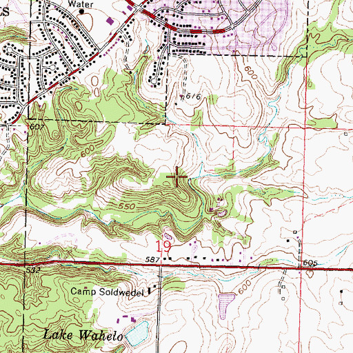 Topographic Map of Everett Dirksen Park, IL
