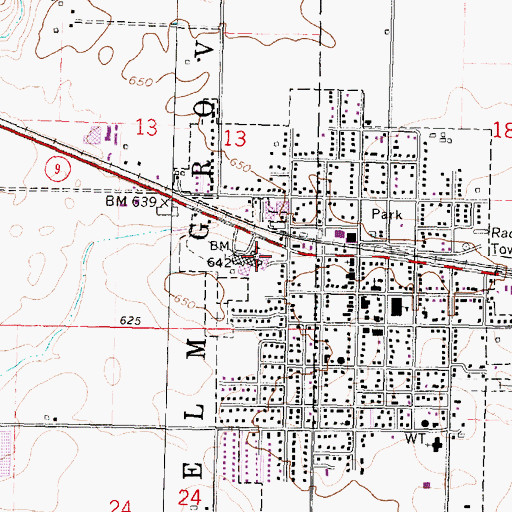 Topographic Map of Tremont High School, IL