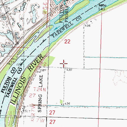 Topographic Map of Thompsons Lake (historical), IL