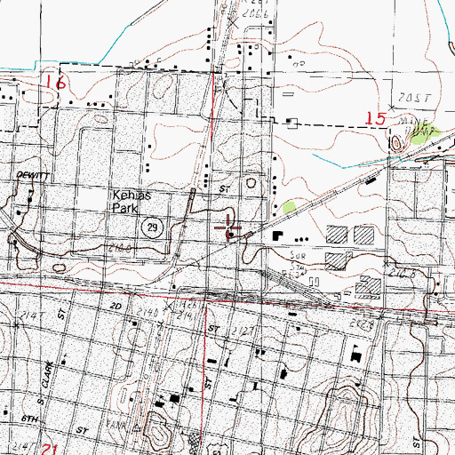 Topographic Map of Bible Baptist Church, IL
