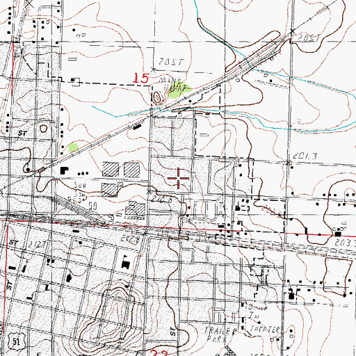 Topographic Map of Wilburn Park, IL