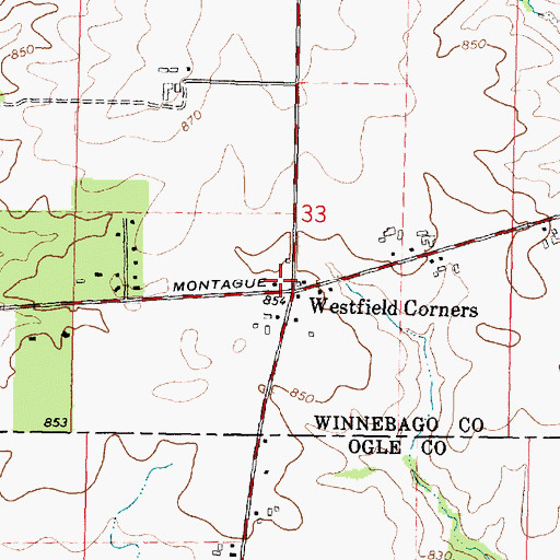 Topographic Map of Elida Post Office (historical), IL