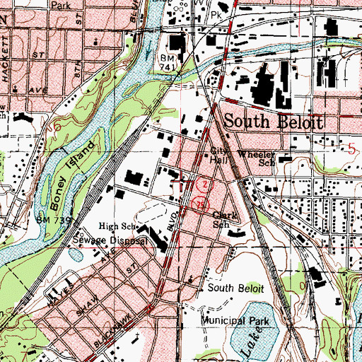 Topographic Map of Saint Peters Roman Catholic Church, IL