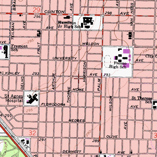 Topographic Map of La Nueva Iglesia, CA