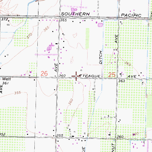 Topographic Map of North Calvary United Pentecostal Church, CA