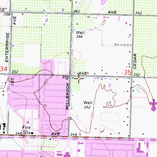 Topographic Map of Church of the Holy Family, CA