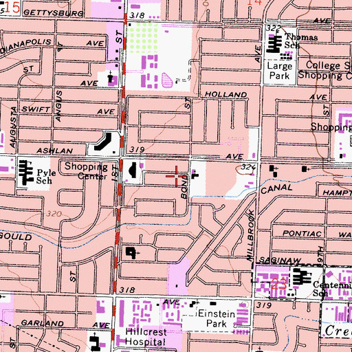 Topographic Map of Evangelical Free Church, CA