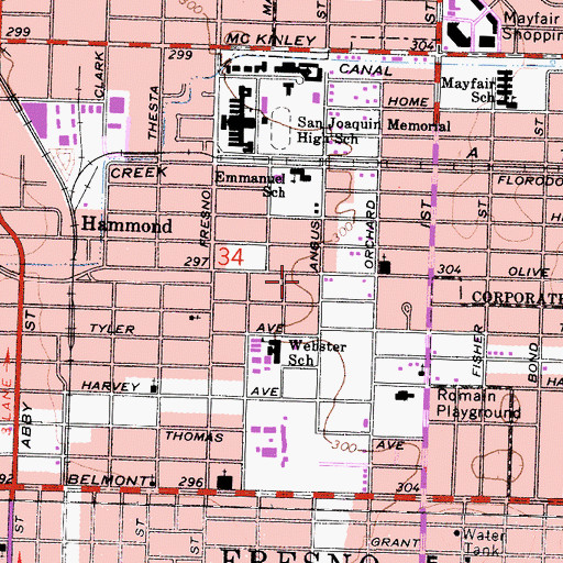 Topographic Map of Gospel Hall, CA
