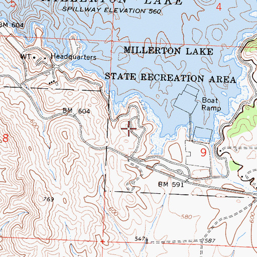 Topographic Map of La Playa Picnic Area, CA
