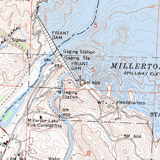 Topographic Map of Mariners Point, CA