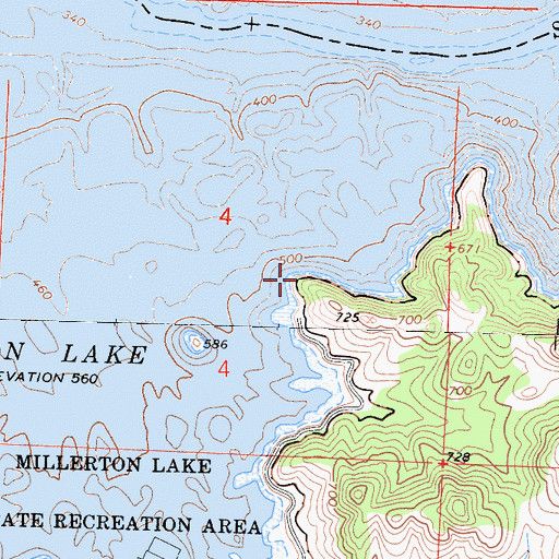 Topographic Map of McKenzie Point, CA