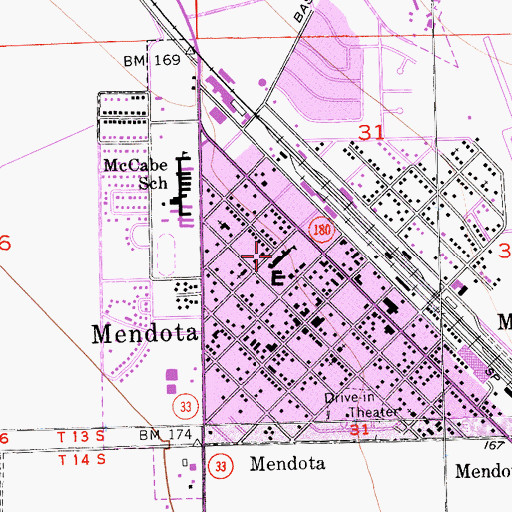 Topographic Map of Washington Elementary School, CA